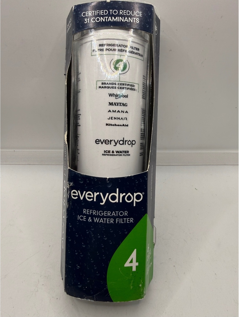 EveryDrop Filter 4 EDR4RXD1 Refrigerator Ice Water Filter Whirlpool Genuine OEM